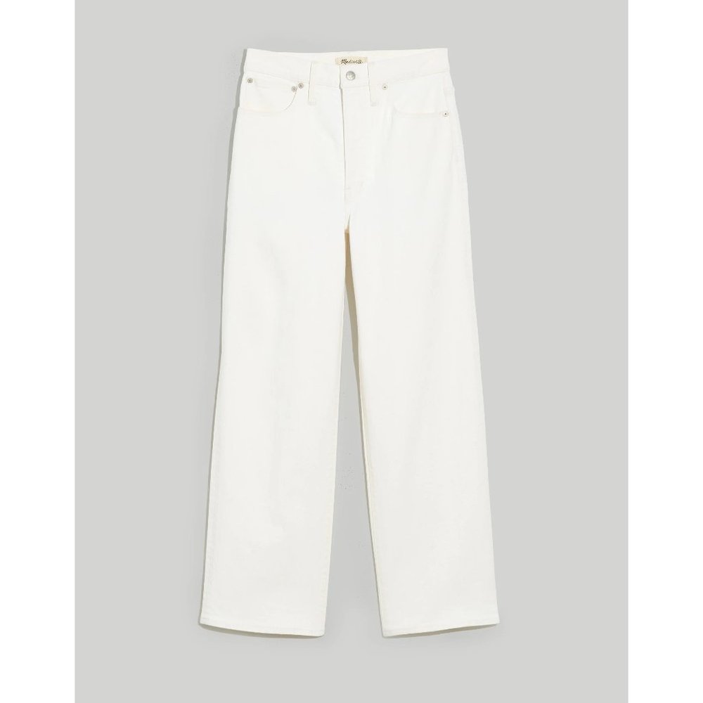 NWT Womens Petite Size 25 25P Madewell The Perfect Vintage Wide-Leg Crop Jean